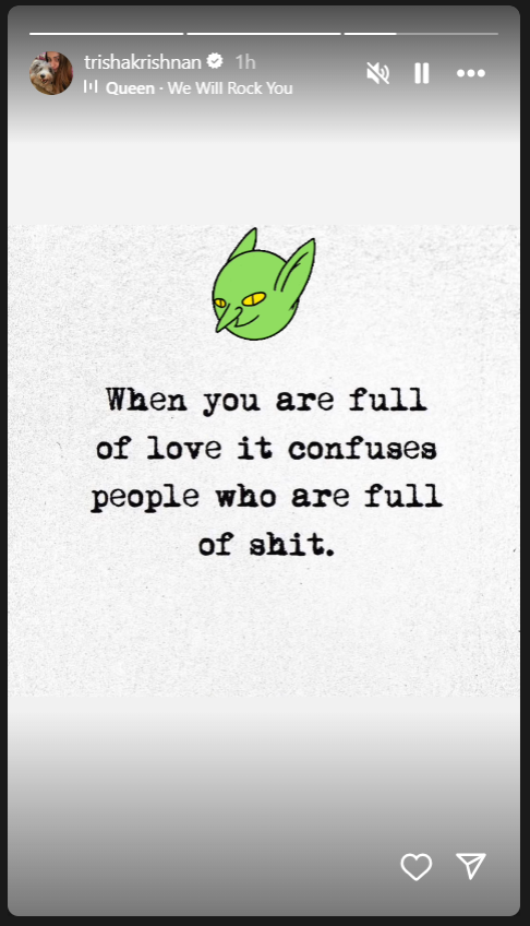 Trisha Krishnan on Love