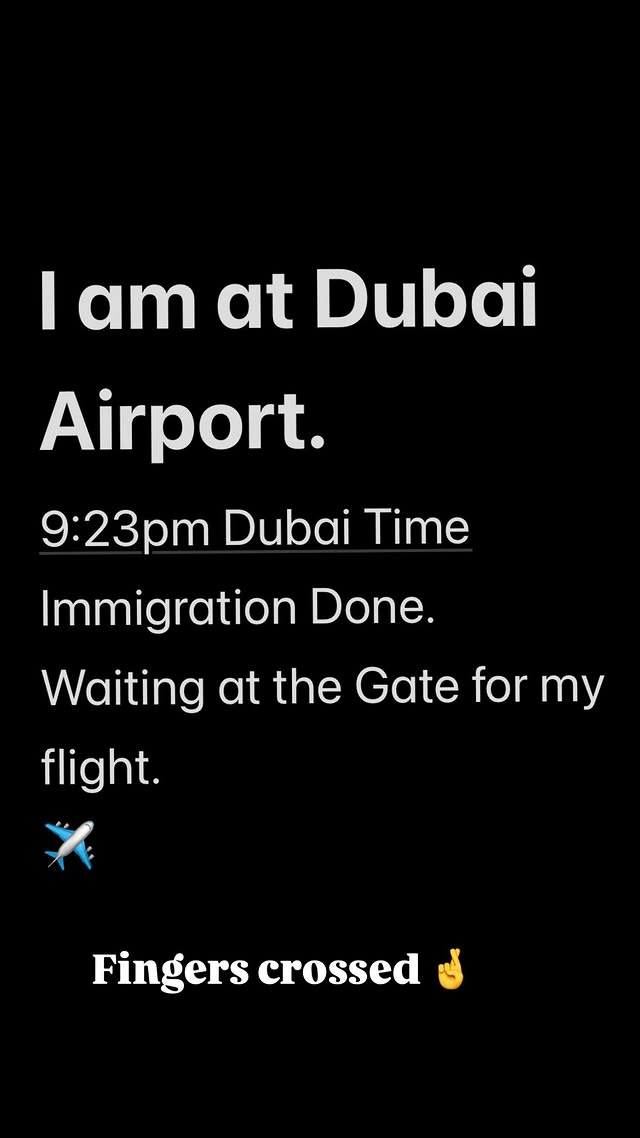 Viineet Kumar Siingh stuck at Dubai Airport