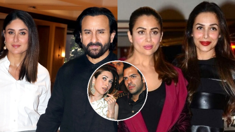 kareena kapoor, saif ali khan, amruta arora, malaika arora,