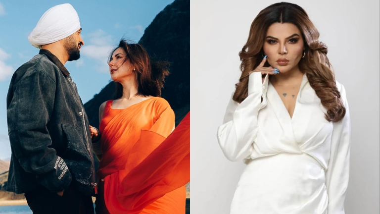 rakhi sawant, diljit dosanjh, hania aamirl sardaar ji 3,