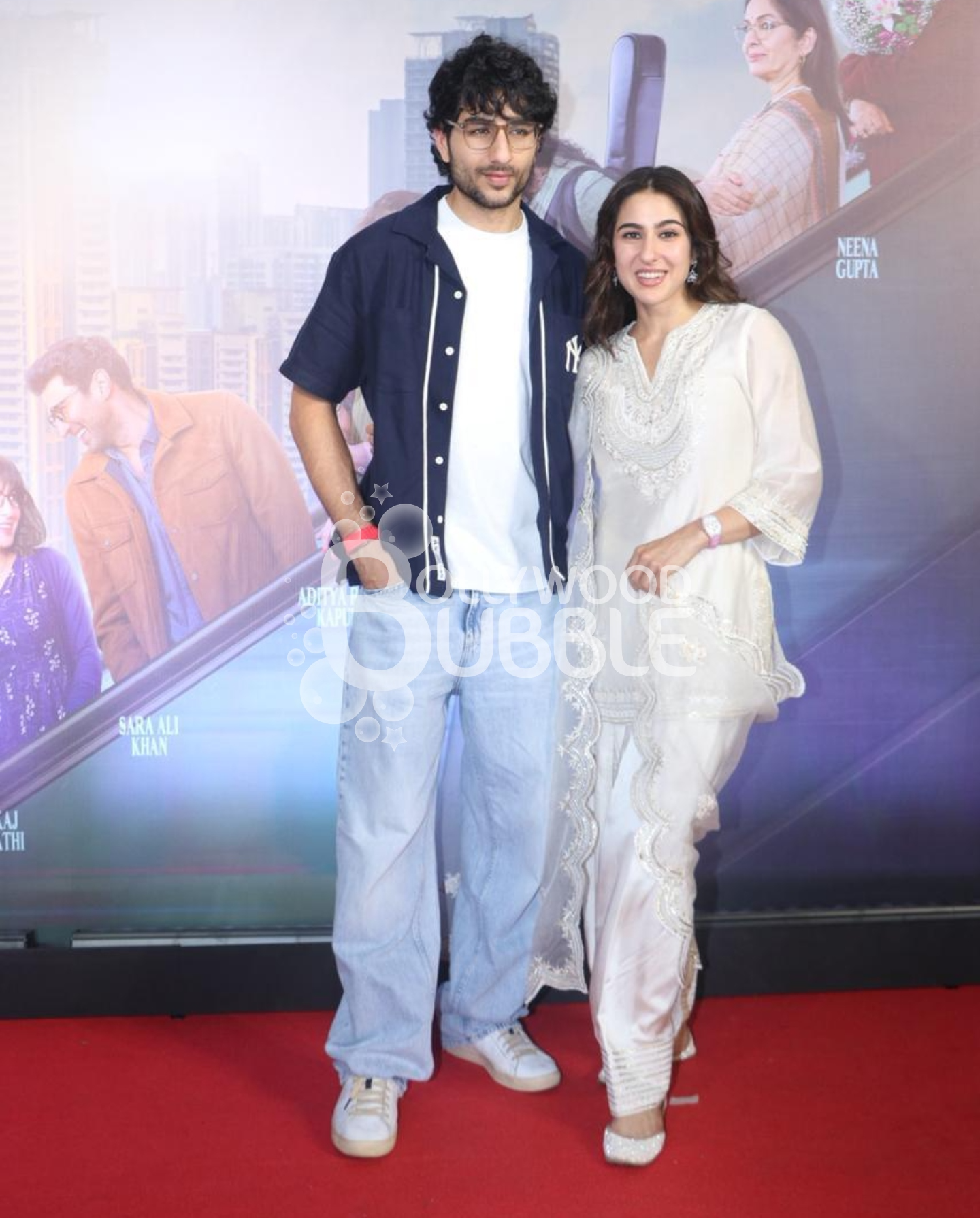 Ibrahim Ali Khan and Sara Ali Khan at Metro…In Dino Screening