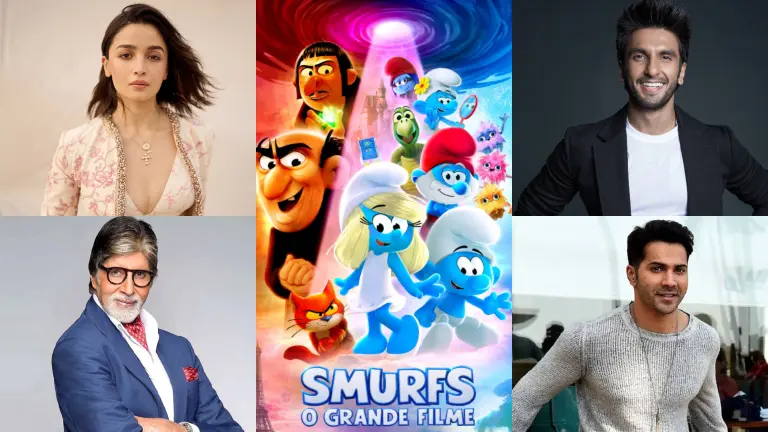 Smurfs Alia Bhatt Amitabh Bachchan Varun Dhawan Ranveer Singh
