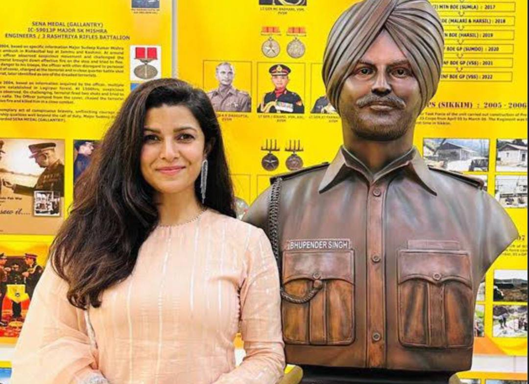Nimrat Kaur with her father Major Bhupinder Singh