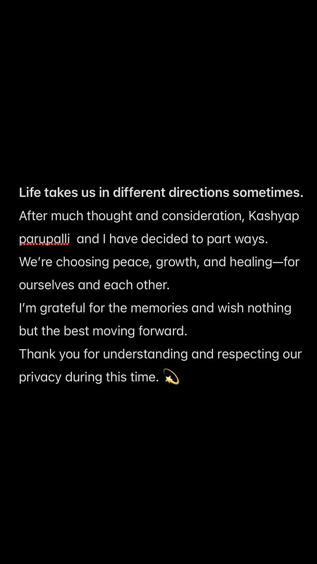 Saina nehwal separation