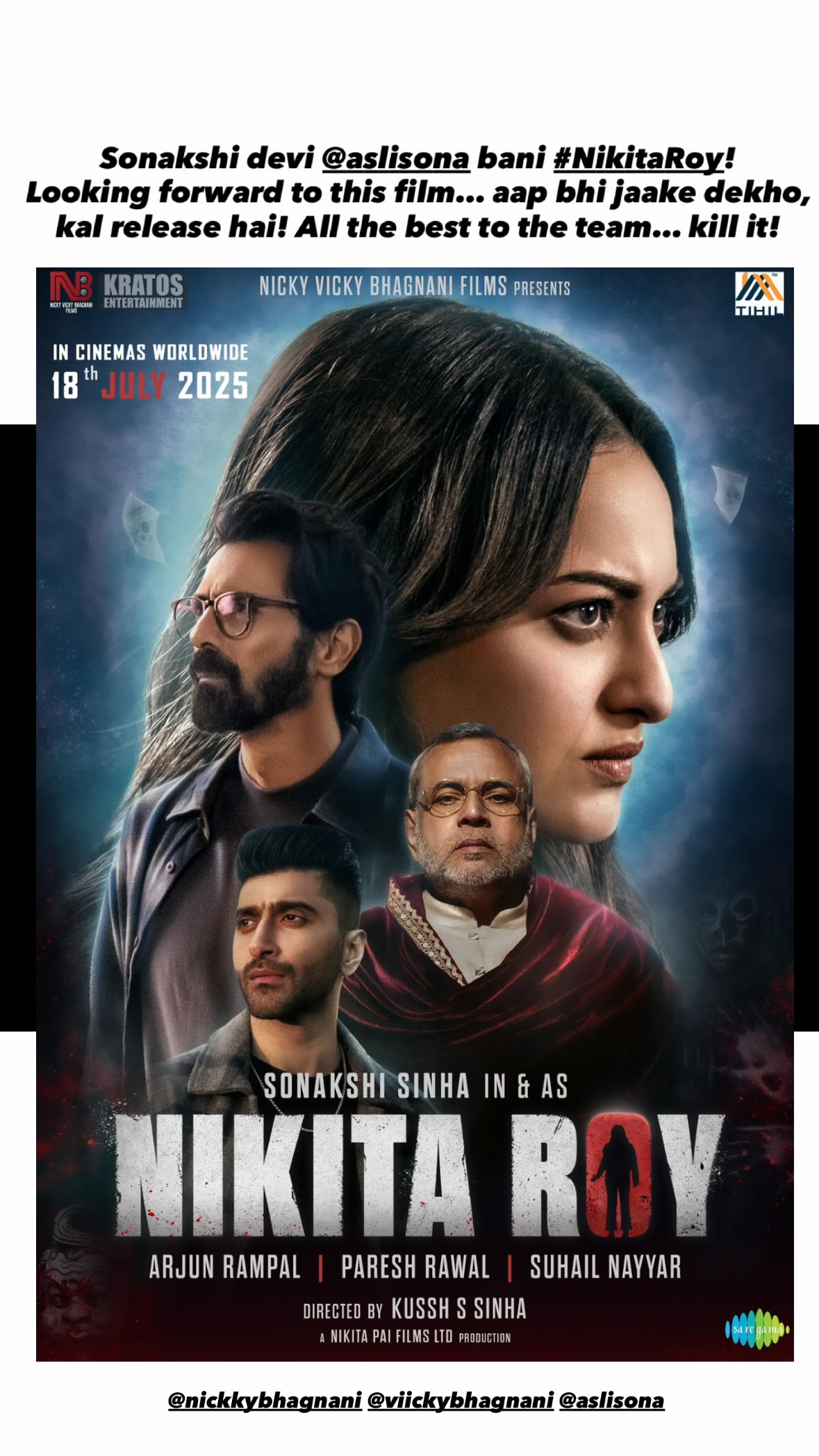 Salman Khan gives shoutout to Sonakshi Sinha for Nikita Roy