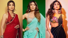 Shilpa Shetty in sarees