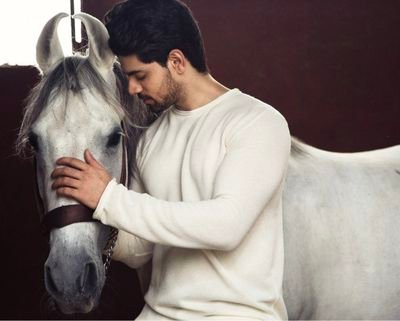 Sooraj Pancholi with horse