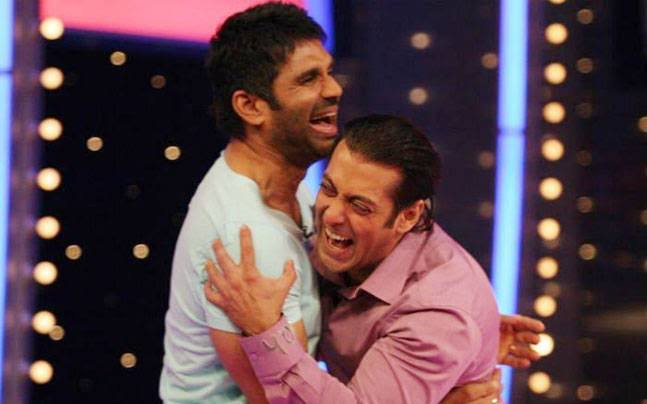 Suniel Shetty and Salman Khan on Dus Ka Dum