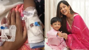 ishita dutta son vaayu hospitalised