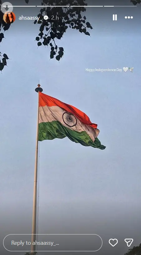 Ahsaas Channa Independence Day Wish