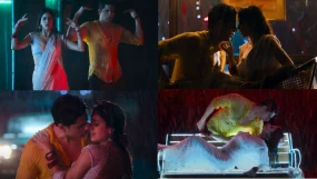 Sidharth Malhotra, Janhvi Kapoor In Bheegi Saree From Param Sundari
