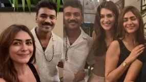 Viral Video Of Dhanush & Mrunal Thakur Viral Video Sparks Dating Rumours