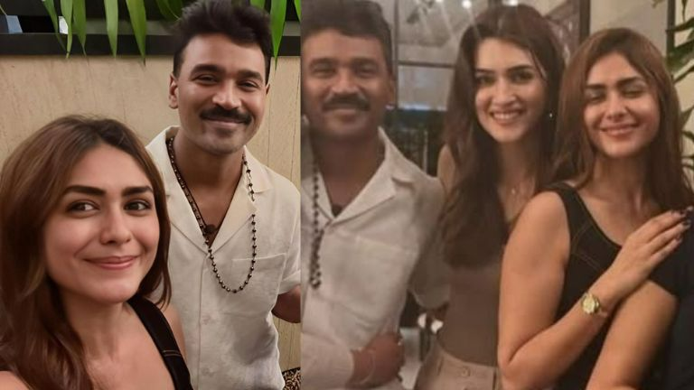 Viral Video Of Dhanush & Mrunal Thakur Viral Video Sparks Dating Rumours