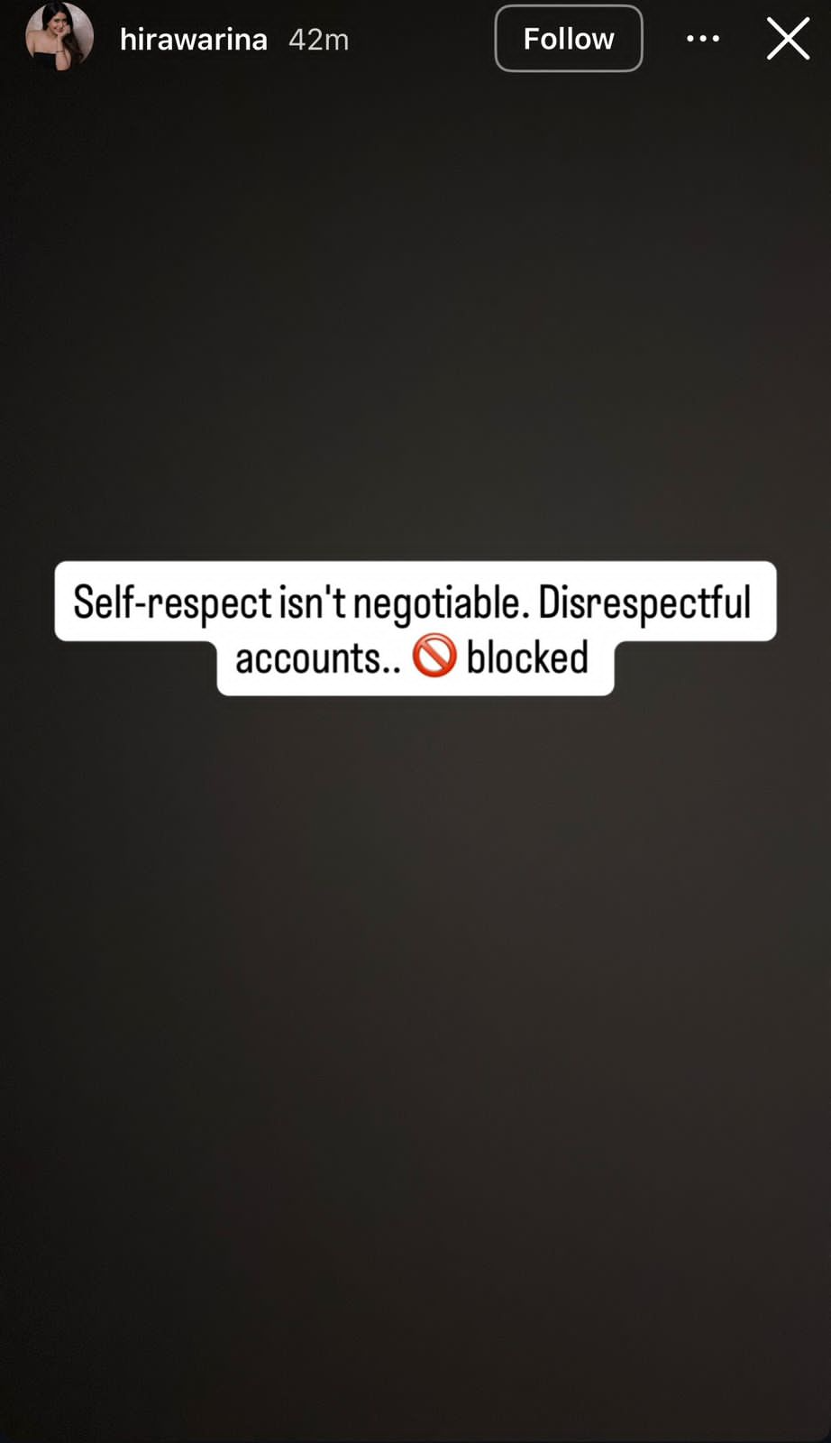 HIra on self-respect