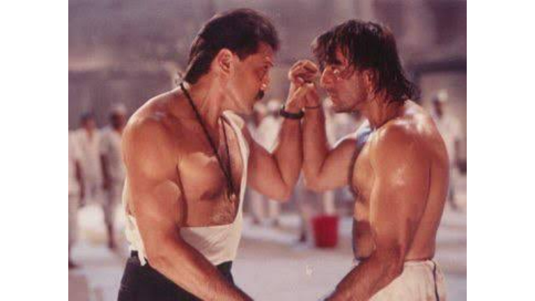 Jackie Shroff and Sanjay Dutt in Khal Nayak