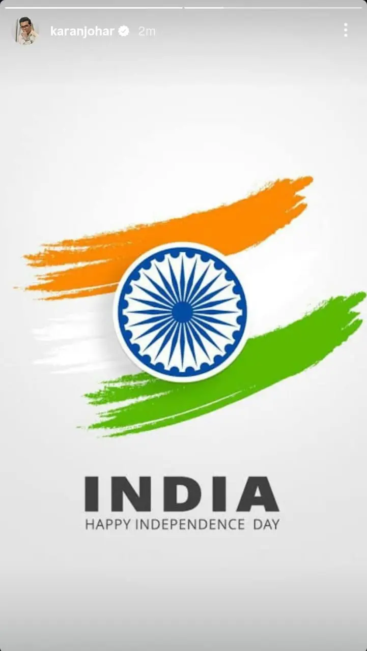 Karna Johar Independence Wish