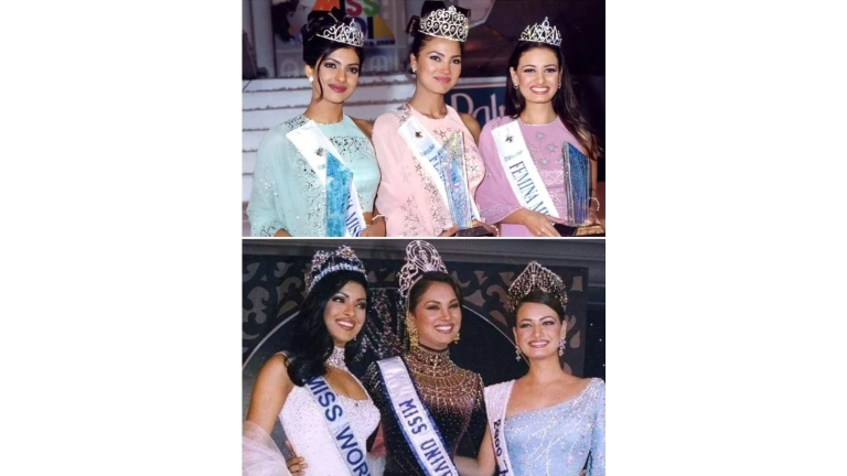 Lara Dutta, Dia Mirza and Priyanka Chopra