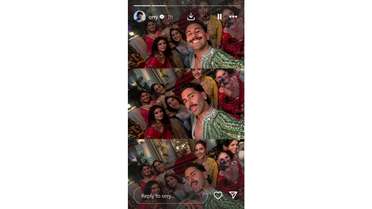 Orry Shares Pictures With Co-Actress From The Sets Of The Wives