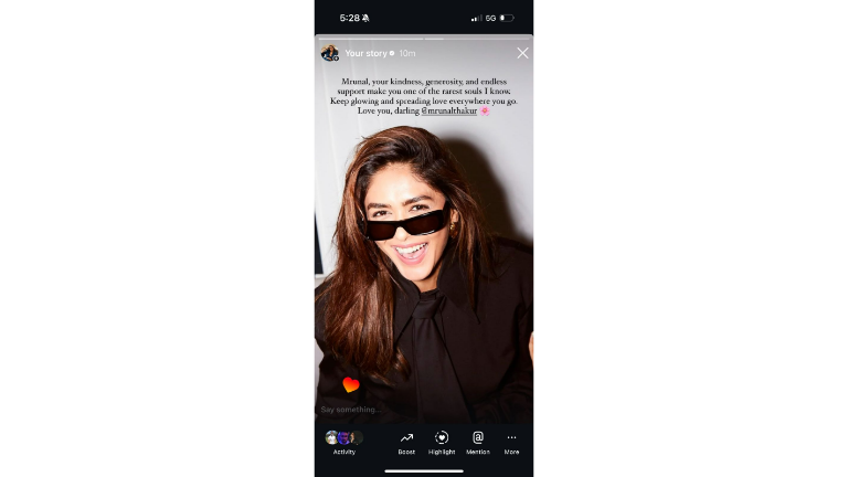 Pragya Kapoor Come In Support Of Mrunal Thakur