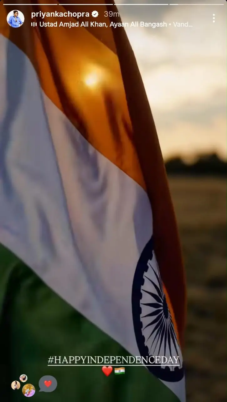 Priyanka Chopra Independence Wish