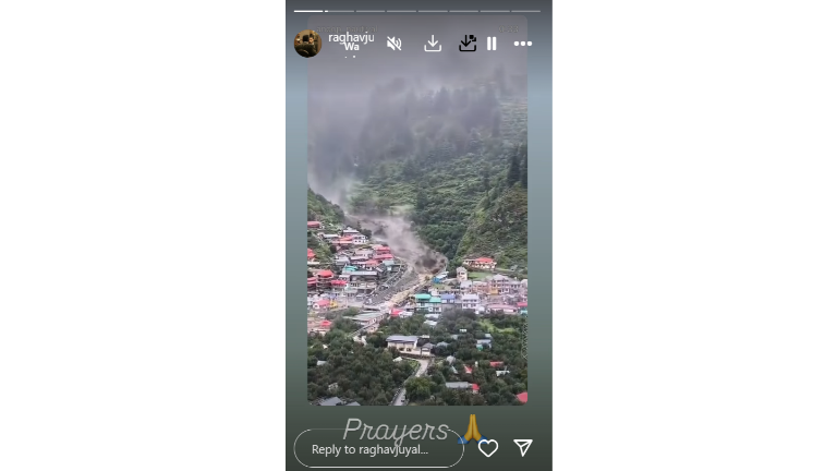 Raghav Juyal on Uttarkashi cloudburst