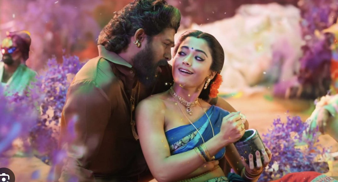 Rashmika Mandanna with Allu Arjun