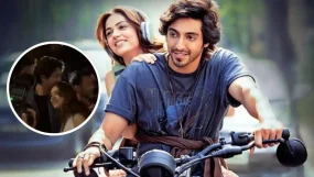 Saiyaara Success Bash Video Of Ahaan Panday Kisses Aneet Padda Goes Viral