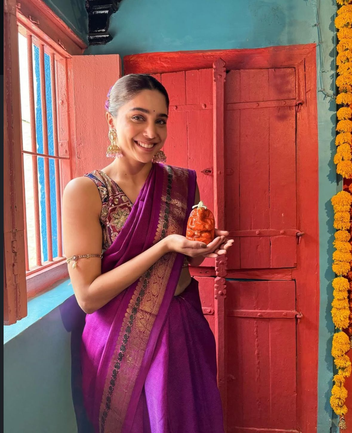 Sharvari celebrating Ganesh Chaturthi