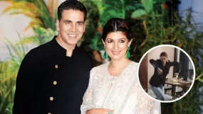 Twinkle Khanna Tries Madhuri Dixit's Dance Steps