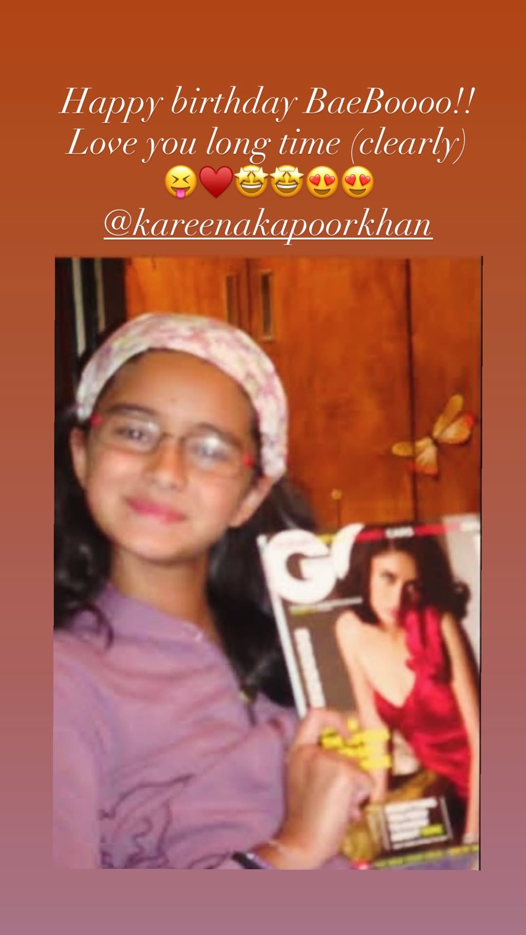 Ananya Panday's post for Bebo