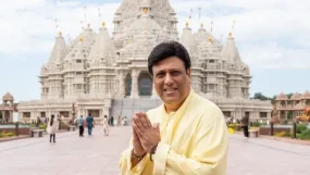 Govinda Visits Swaminarayan Temple in New Jersey