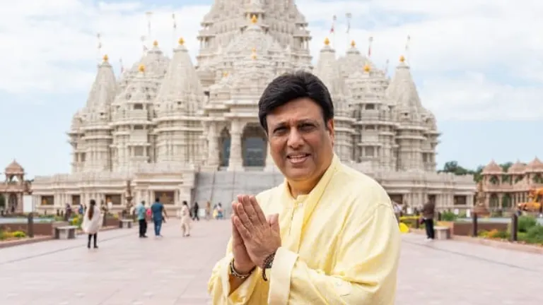Govinda Visits Swaminarayan Temple in New Jersey