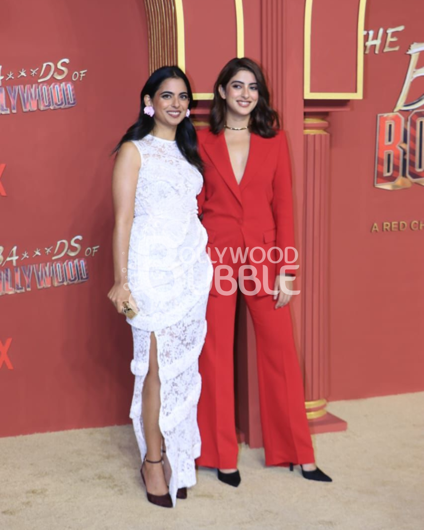 Isha Ambani and Navya Naveli Nanda at Ba___ds Of Bollywood Screening