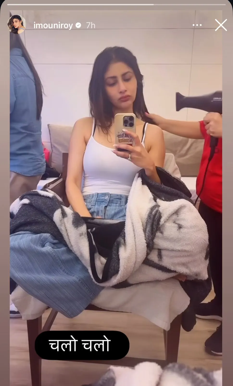 Mouni Roy begins shooting for The Wives