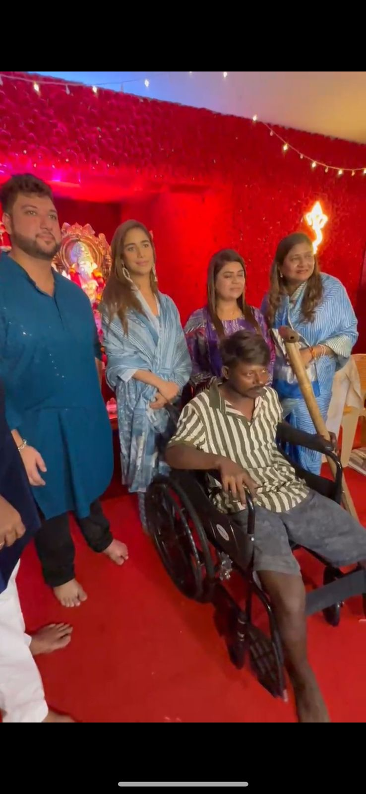 Poonam Pandey Wins Hearts As She Gifts A Wheelchair To Specially-Abled Man