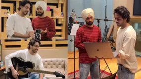 SRK Shares a glimpse of Aryan behind the camera, a rare sight for fans, and Diljit Dosanjh Recording
