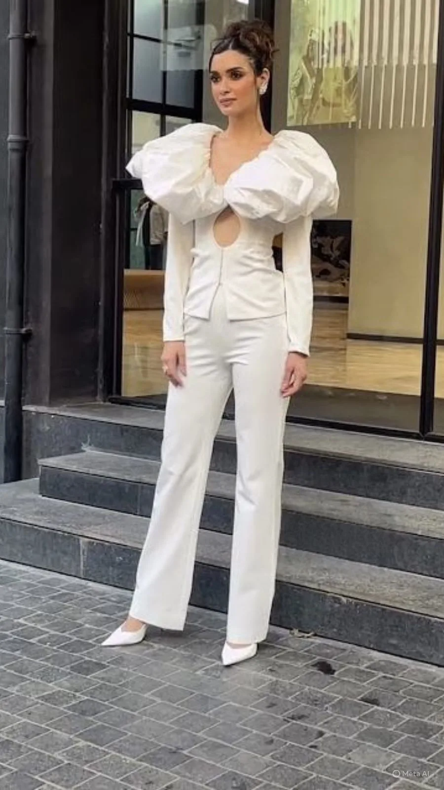 The White Top-And-Pants Set