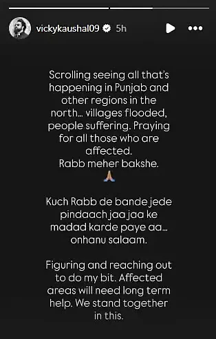 Vicky Kaushal Instagram Story