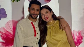 gauahar khan and zaid darbar introduce seocnd son