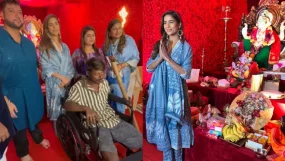 poonam pandey gifts wheelchair
