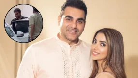 Arbaaz and Sshura Khan head home with baby girl