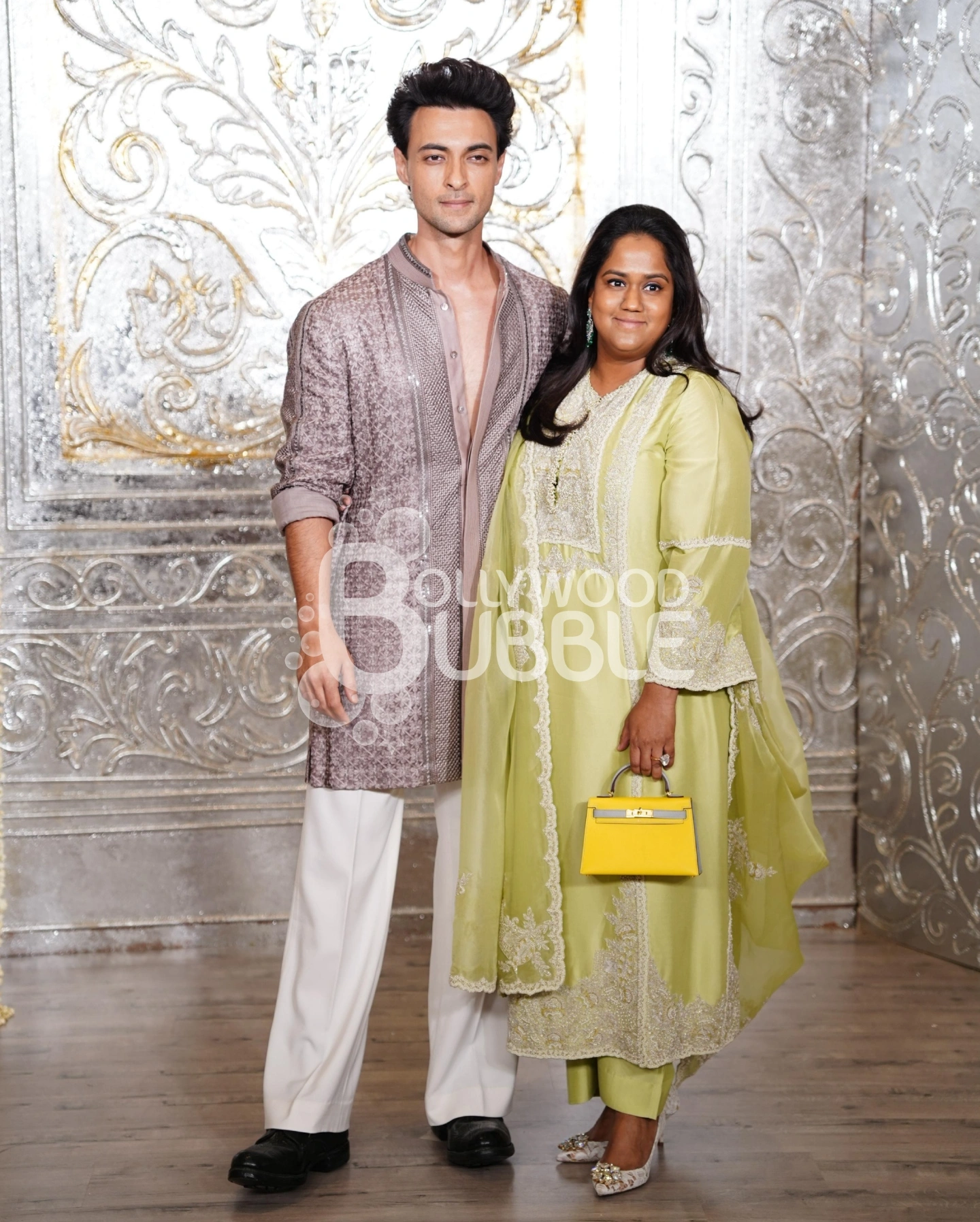 Ayush Sharma and Arpita Khan Sharma at Manish Malhotra’s Diwali Party