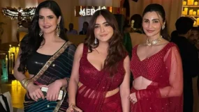 Celebrities Shine at Diwali Bash: Sonam Chhabra, Zareen Khan and Daisy Shah Make a Stylish Appearance