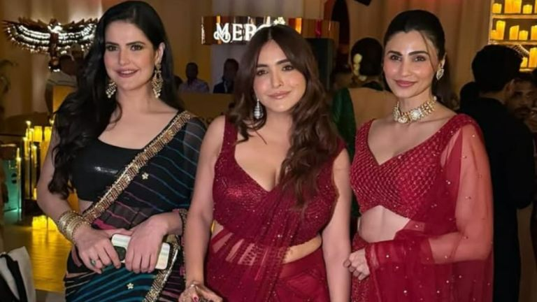 Celebrities Shine at Diwali Bash: Sonam Chhabra, Zareen Khan and Daisy Shah Make a Stylish Appearance