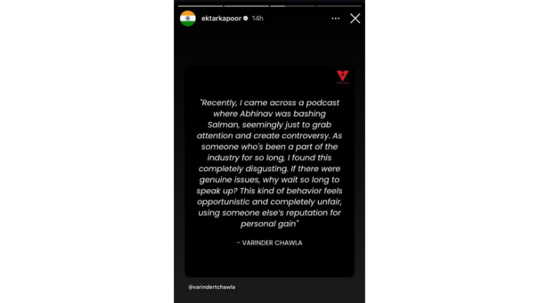 Ekta Kapoor Instagram Story