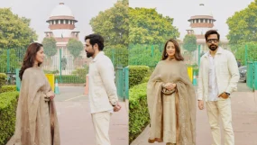 Emraan Hashmi, Yami Gautam Dhar Visit Honourable Supreme Court Of India To Recreate HAQ Poster