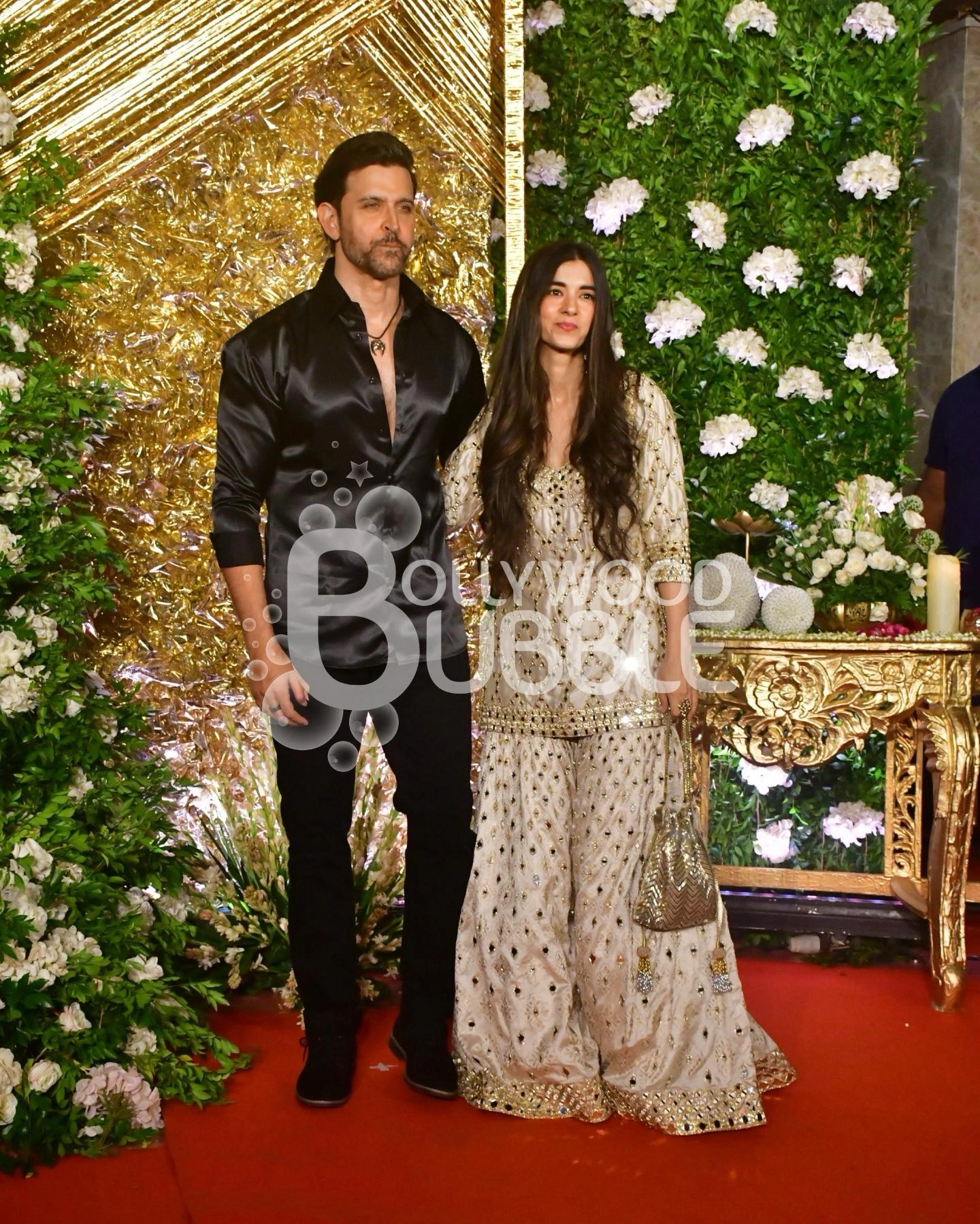 Hrithik Roshan and Saba Azad at Ramesh Taurani’s Diwali Party 2025