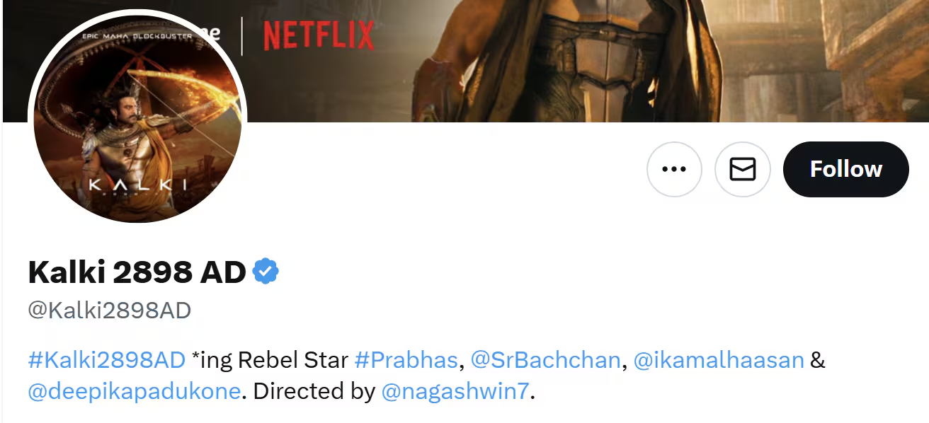 Kalki 2898 AD X Handle