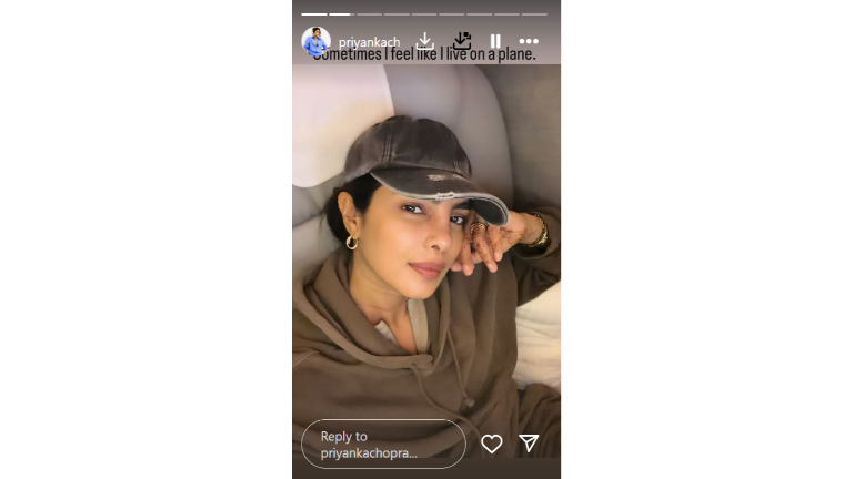 Priyanka Chopra’s shares a selfie from the flight
