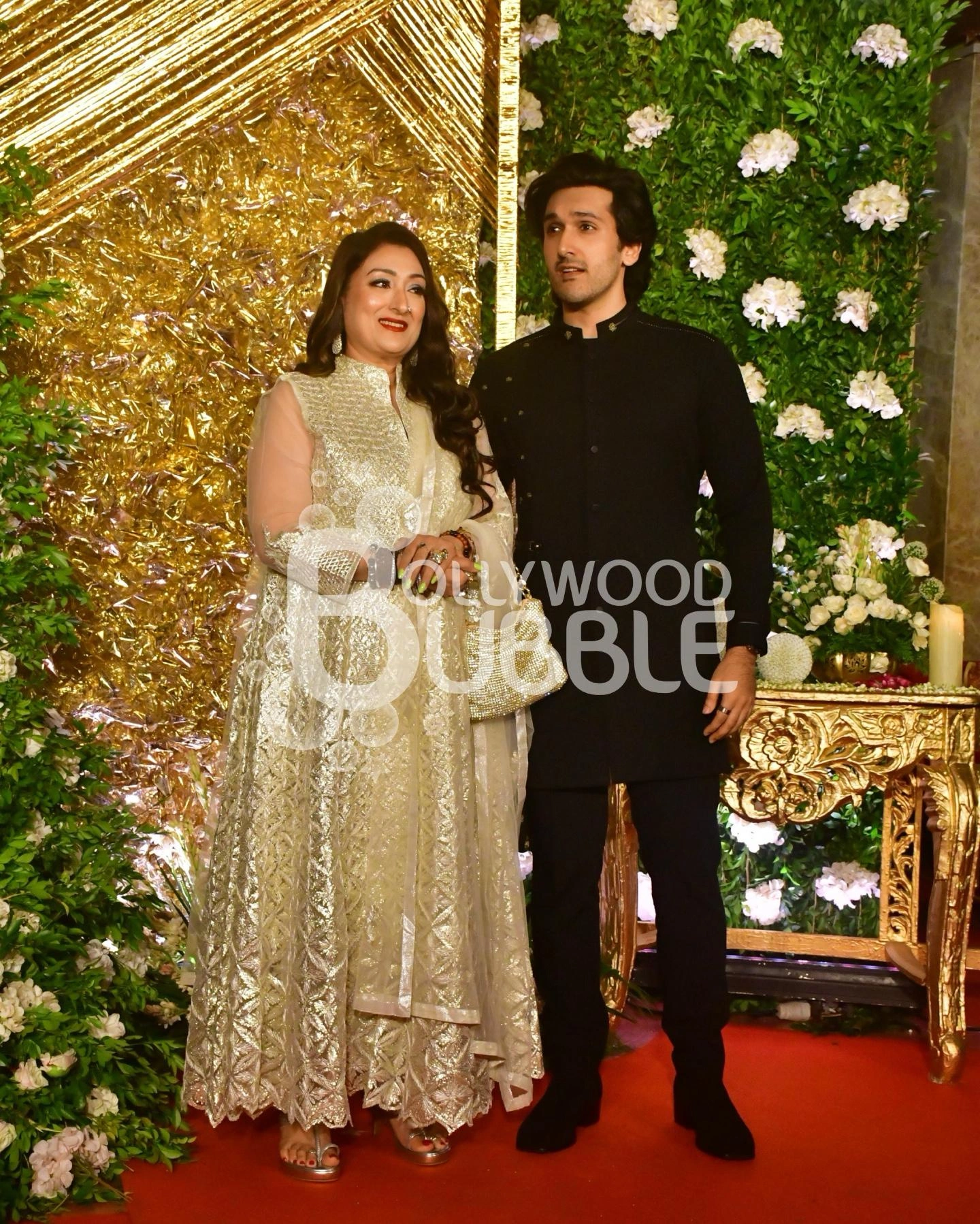 Sunita and Yashvardhan Ahuja at Ramesh Taurani’s Diwali Party 2025